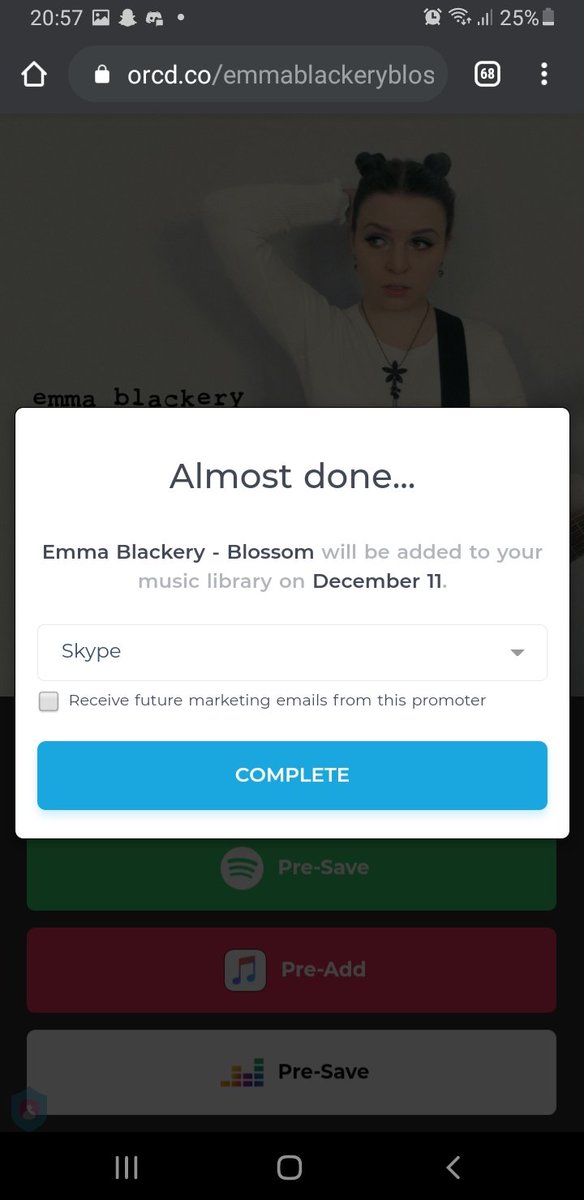 weddingnine67's tweet photo. Cant wait to hear news song from emma blackery @emmablackery https://t.co/t1txtuQLne