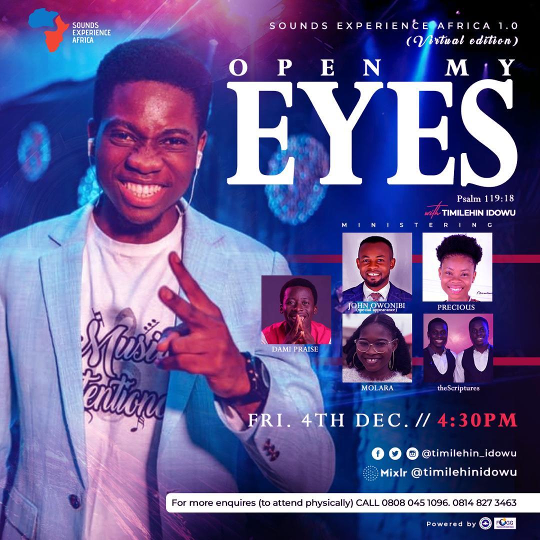 ayoade_alabi's tweet photo. Sounds that will rise to God and flow like a river to you are coming your way... 

You can’t miss this! 

Your eyes will open!

#ThisDecember4th #SEA2020 #GodIsGlorified #Sounds #Word #Prayer #Music
@Timilehinidowu1 https://t.co/sKYBmJFDxG