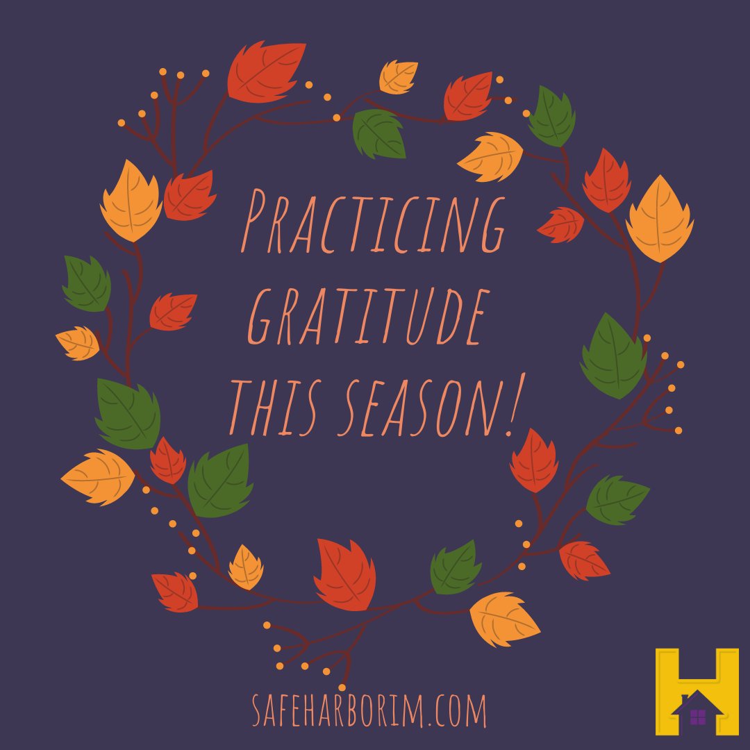 Today we focus on gratitude and the importance of being thankful for one another by showing appreciation and kindness when life can seem uncertain. Here are 3 ways to practice gratitude in your daily life from. kidshealth.org/en/teens/grati…. #safeharborim #shim