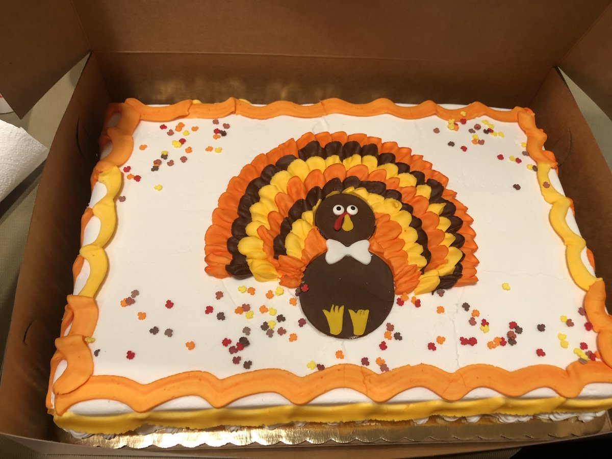 RMHCAlabama's tweet photo. We are loving the turkey cake donated by Truitt Insurance &amp; Bonding this month! What treats do you most look forward to around Thanksgiving? 

#KeepingFamiliesClose https://t.co/h0ums3BG6m