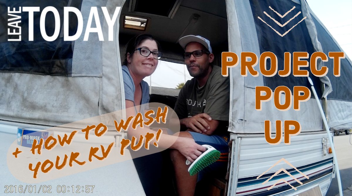 leave2day's tweet photo. This episode, Chris gets back surgery, &amp; that grounds us a while, but he can't go w/out a project for too long, so we buy &amp; start to renovate a 47-year-old pop up trailer!

#rvlife #fulltimerv #tinyliving #livingtiny #popup #projectpopup #LeaveToday

https://t.co/mpXAstwphF https://t.co/QzkwsEzZOo