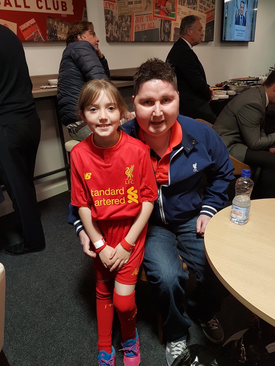 MarkQuinnyYNWA's tweet photo. @LFC @LFCHelp @LFCTV @LivEchoLFC @TheRedmenTV @LFCTV @JamesMilner @JHenderson  last time Liverpool lost at Anfield 64 games ago I took action I banned my daughter ruby from Anfield she was the club mascot for the day v Crystal Palace, (still jealous of her) #stillbanned #YNWA https://t.co/t8oXp2kJmw
