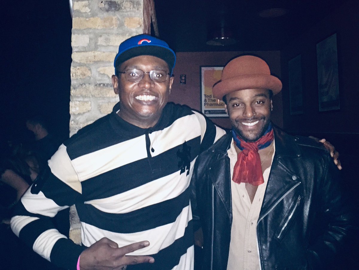 Jeremy_Horn's tweet photo. .@AustinBrown and me in Chicago for the @ashleesimpson Tour. He was the opening act, and he didn't disappoint me at all. Happy Birthday, Auggie! Enjoy your age of 35. #BackPackKids #RebbieJackson #MJFam Retweet. https://t.co/lAWTG24H1z