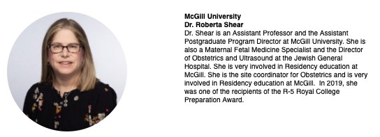 Congratulations to Dr. Shear - our McGill 2020 Carl Nimrod Award recipient! Well deserved!