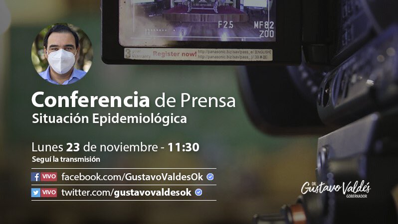 gustavovaldesok's tweet photo. Mañana realizaremos una conferencia de prensa en el Salón Amarillo de Casa de Gobierno. Desde las 11:30, seguila en vivo. https://t.co/pVXFttQmN8