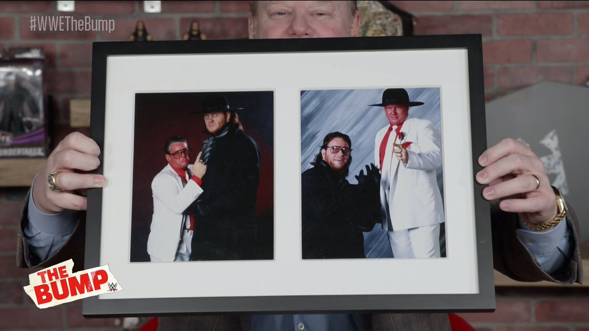 WWETheBump's tweet photo. The very first photoshoot with @bruceprichard &amp; @undertaker! 👀

#Undertaker30
#WWETheBump https://t.co/NnSmacp9l7