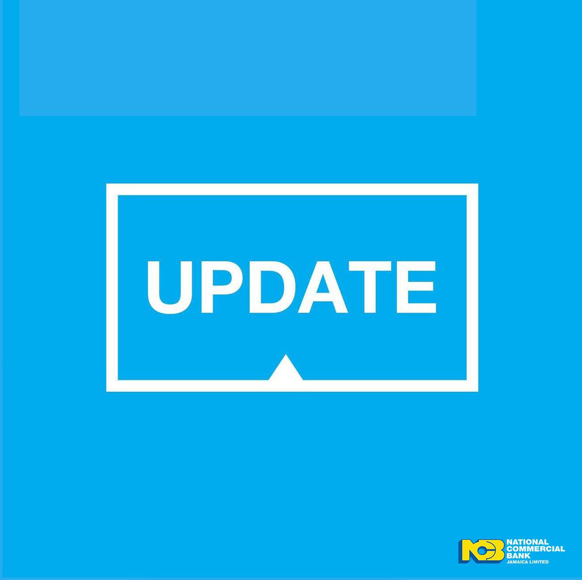 ncbja's tweet photo. Please be advised that our #security maintenance #update is now complete. The following services are now available: Mobile App, ABMs and iABMs, Personal & Business Online Banking, and Debit and Credit Card Transactions.
Thank you for your patience.
#ncbupdate https://t.co/5WrucCpiH6