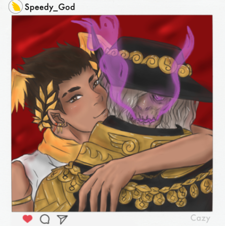 CazySunbae's tweet image. "Just visiting my professional associate. 
# friendlyworkingenvironment "

#HadesFanArt #Hades #HadesGameFanart #HADESgames