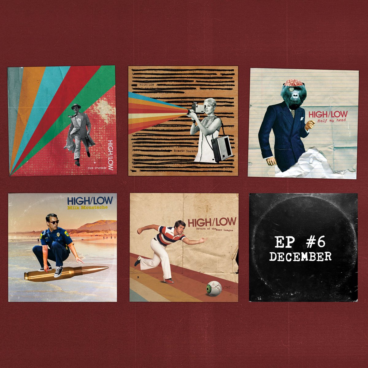 We've released 5 EPs this year, with one more to come December 4th.

Wanna go on a fuzzy trip? Put them all in a large playlist and put it on shuffle! 

flow.page/wearehighlow