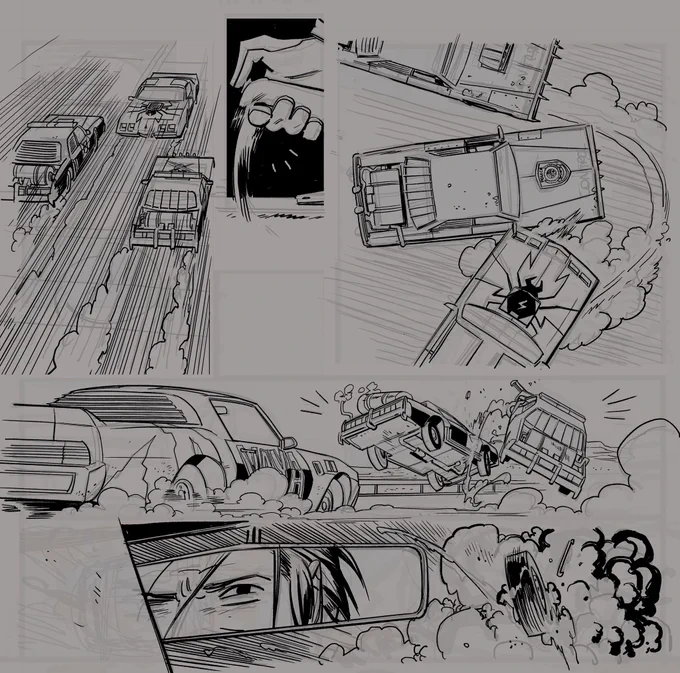 Digital #inks over digital #pencils from issue #2 of #Killjoys 