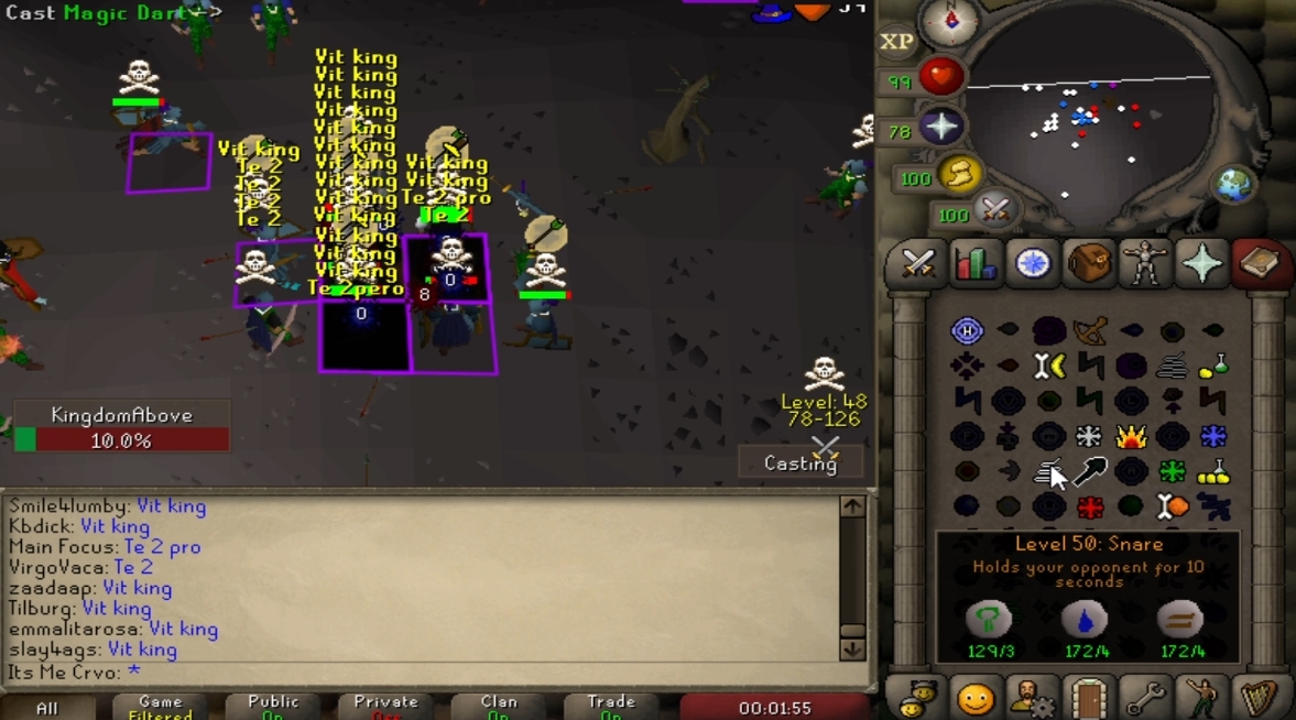 Vitality_RS's tweet photo. Thanks for the enjoyable 1 hour F2P fight Tempest. We had a blast and peaked at 55 on ts! #Vitality #1DutchClan https://t.co/I2Yhejp2Zy