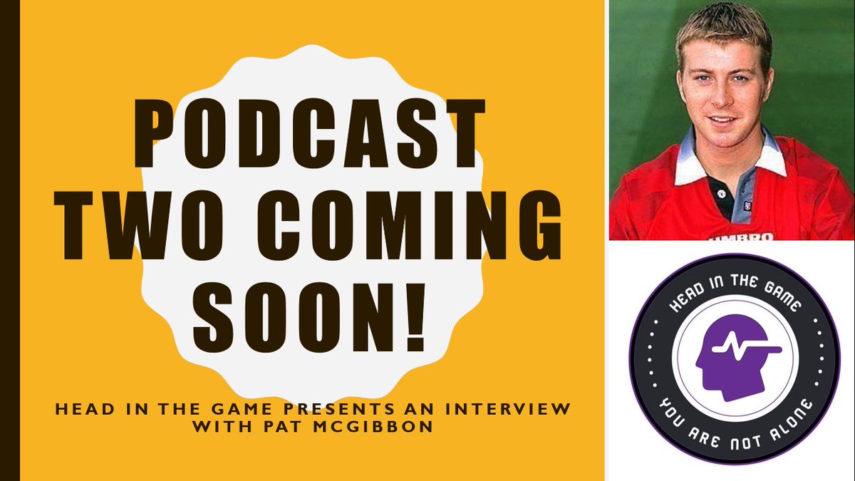 HeadInTheGameIE's tweet photo. Podcast number 2 is coming soon! Weβre joined by former @Portadownfc ,@ManUtd, @LaticsOfficial and @NorthernIreland player Pat McGibbon who spoke candidly about his experience around mental health! A must listen coming up. Please share #HeadInTheGame https://t.co/YqMwTCYpeO