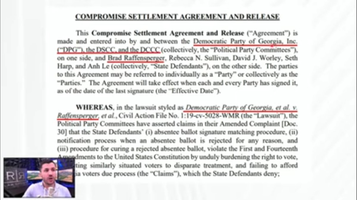 connected_chris's tweet image. Tell me why 3 Democrat organizations sued the State of GA in March 2020 to change the current Legislature law of Mail In Ballots, specifically to rewrite the process for how signatures are verified making it next to impossible for an examiner to disqualify signature mismatches?