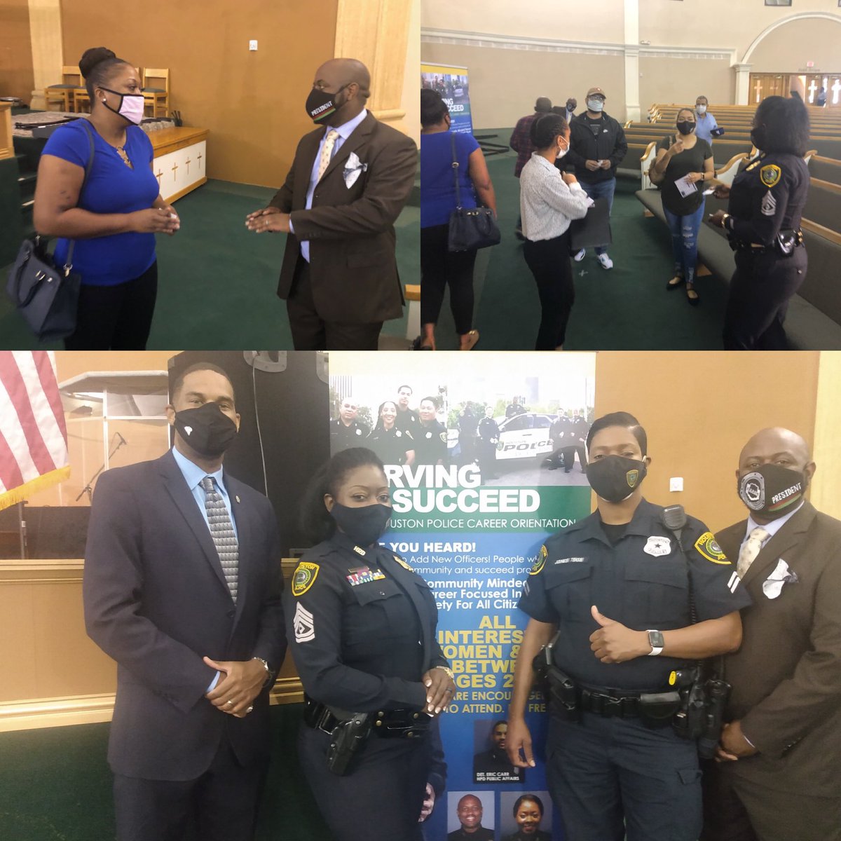 AapolH's tweet photo. โฆ@AapolHโฉ participated at Serve to Succeed event at @thecommunityoffaith Church. We encouraged ppl from the community to apply w/ โฆHPD. We are looking forward to working with these good hearted ppl. #BeTheChange #hpdrecruiting โฆ@ArtAcevedoโฉ #RelationalPolicing https://t.co/01rqykdle8