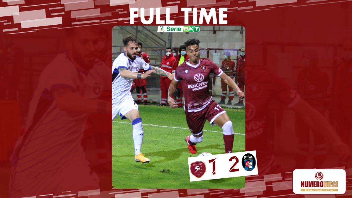 Reggina_1914's tweet photo. ⏹ FULL TIME
📎 Il tabellino della gara: https://t.co/ywC6tNRhAL
#RgiPis 1️⃣-2️⃣ #SerieBKT https://t.co/PHeIscgqQg