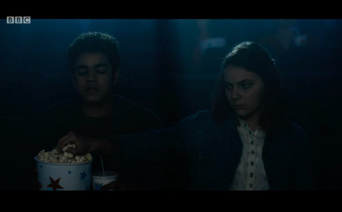 RealLLW's tweet photo. Lyra, Will and Pan going to the cinema to watch Paddington is everything we didn't know we needed #HisDarkMaterials https://t.co/I1kpIKa7MM