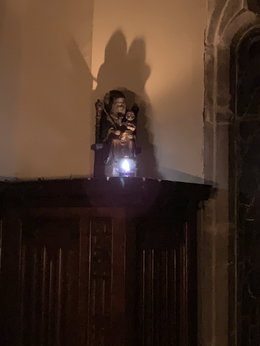 AugustineRumney's tweet photo. More #DarknessIntoLight pictures. Our beautiful Norman church, built in the 12th century comes alive in candlelight. @MonmouthDCO @ChurchinWales https://t.co/LuHnZiLHx4