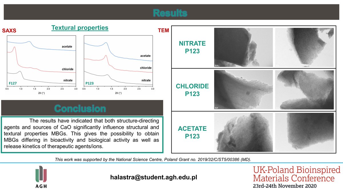 HalastraKinga's tweet photo. @UKPLbioinspired Check out my poster 19 (Kinga Halastra) for @ukplbioinspired conference 
#UKPLBioinspired #materials #onlinepostersession https://t.co/rGMqes9HJx