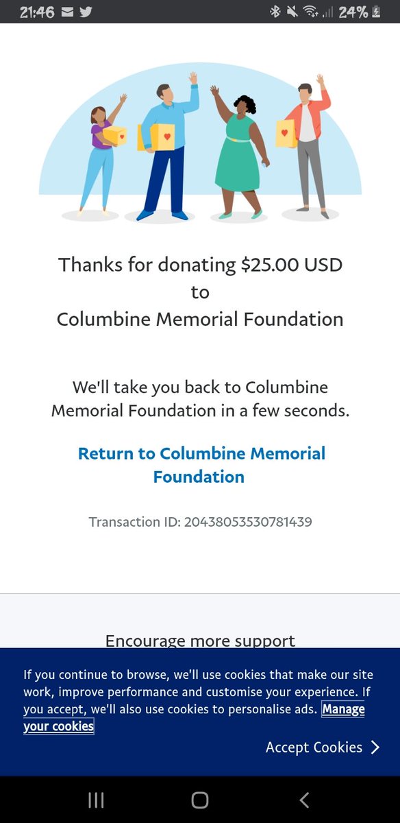 Chelle_HSocks's tweet photo. Sending support from across the pond. To #columbinememorialfund on behalf of the #cvarmy c/o
@Crime_V_Archive π€π» https://t.co/6CTftuHXOW