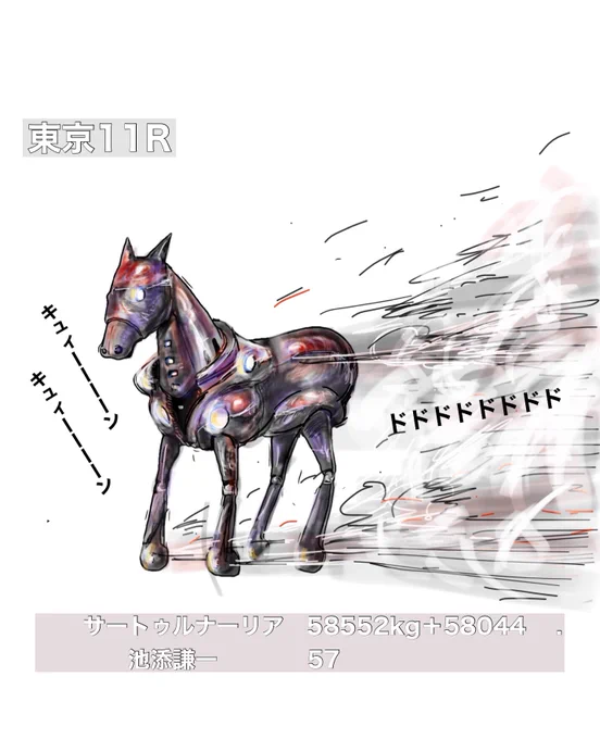 ジャパンカップ3強を倒すべくメカになったサートゥルナーリア!
変な音がなるようになりました。

#サートゥルナーリア
#ジャパンカップ
#JAPANCUP 