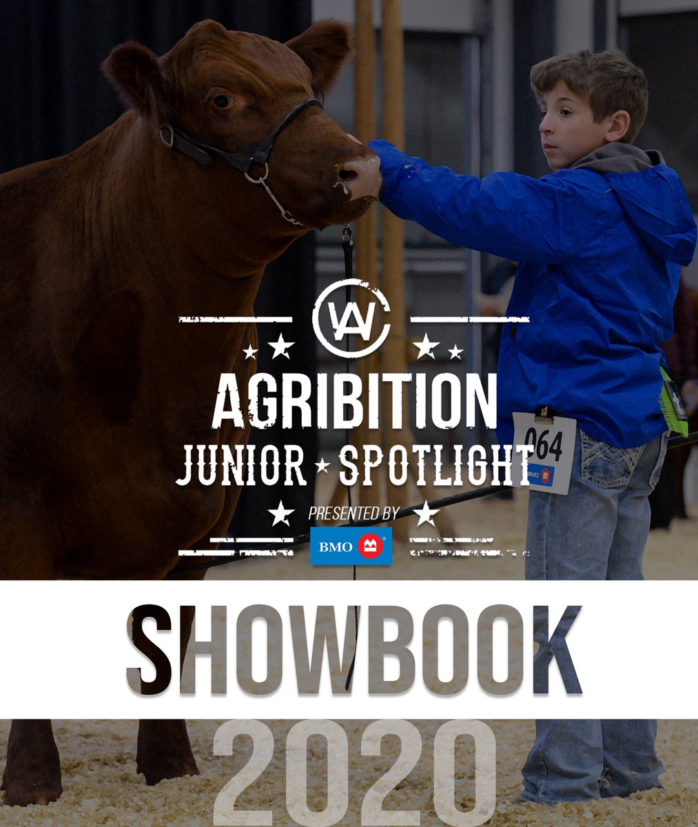 Agribition's tweet photo. Agribition just isn’t the same without our junior competitors! The showbook for the Agribition Junior Spotlight is now live! Head to https://t.co/IHUUwFfmZk to view all junior exhibitors and video entries.
Keep an eye out next week for full results!
#CWA20 @BMO https://t.co/gQVVk5Wjq5