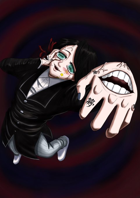 kskさんがTwitterに投稿した魘夢(鬼滅の刃)のイラスト。