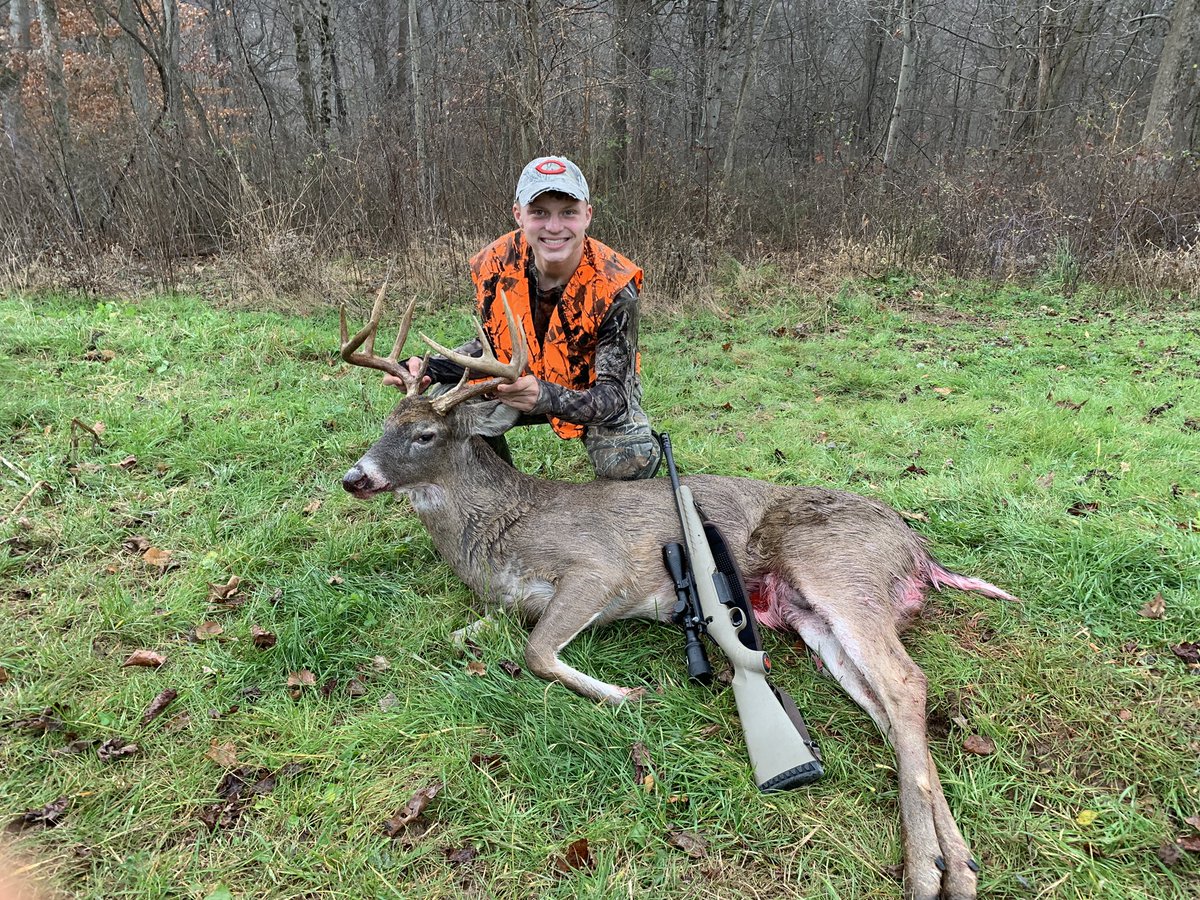 OhioHunterDad's tweet photo. Grant BBD! Monroe County - Ohio Youth Season.  Congrats on a great deer! https://t.co/s0BDKLM7Ko
