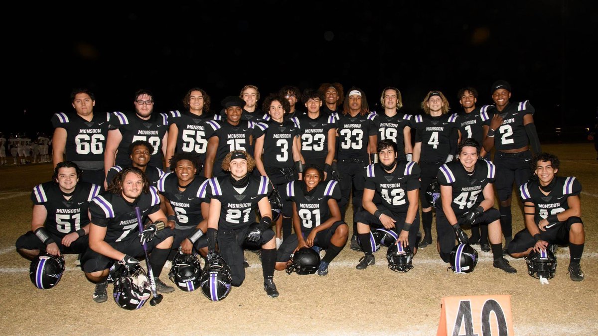 vvhsfbbooster's tweet photo. What an amazing day celebrating our Class of 2021 Monsoon!

ALONE A DROP, TOGETHER A MONSOON 💜 🏈🖤 https://t.co/meMnzVd5Zo