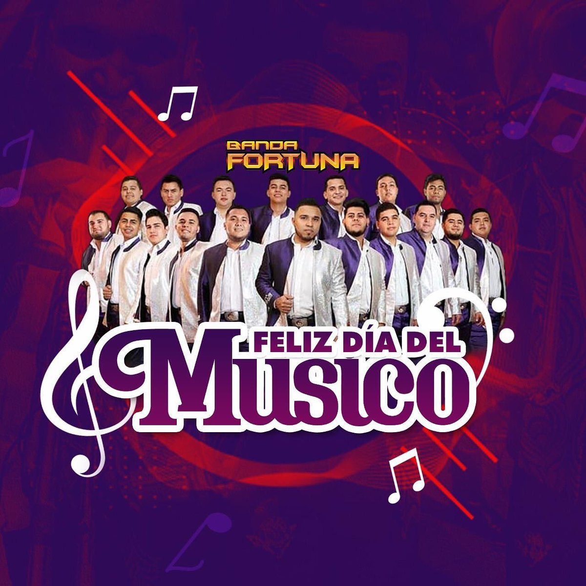 bandafortuna's tweet photo. Muchas felicidades a todos los que ejercen esta bonita profesión que es la MÚSICA en este día de santa cecilia (patrona de los músicos) @bandafortuna te desea lo mejor y mil bendiciones 🙏🏼 https://t.co/w5DgdRBn5C