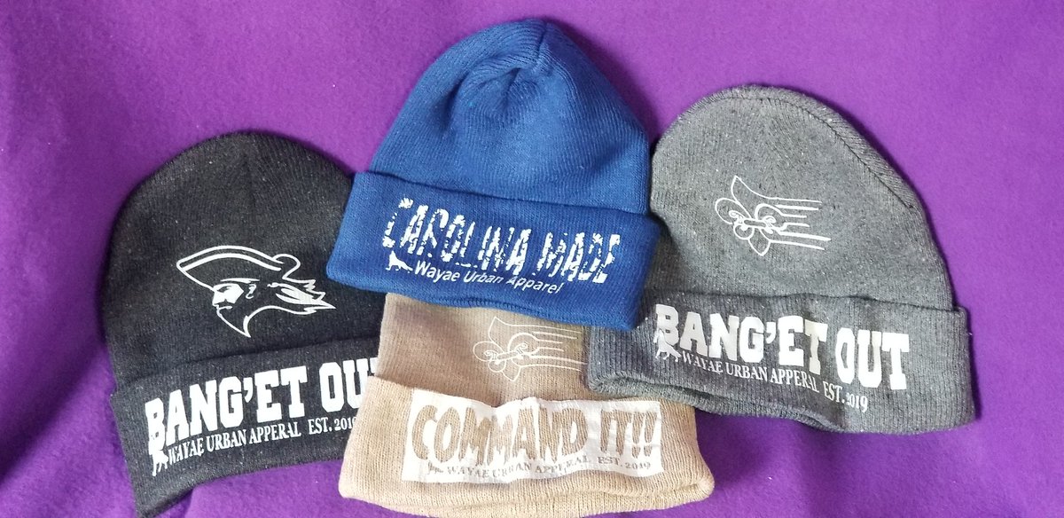 Get your custom beanies give us a call or text. 864.302.7566