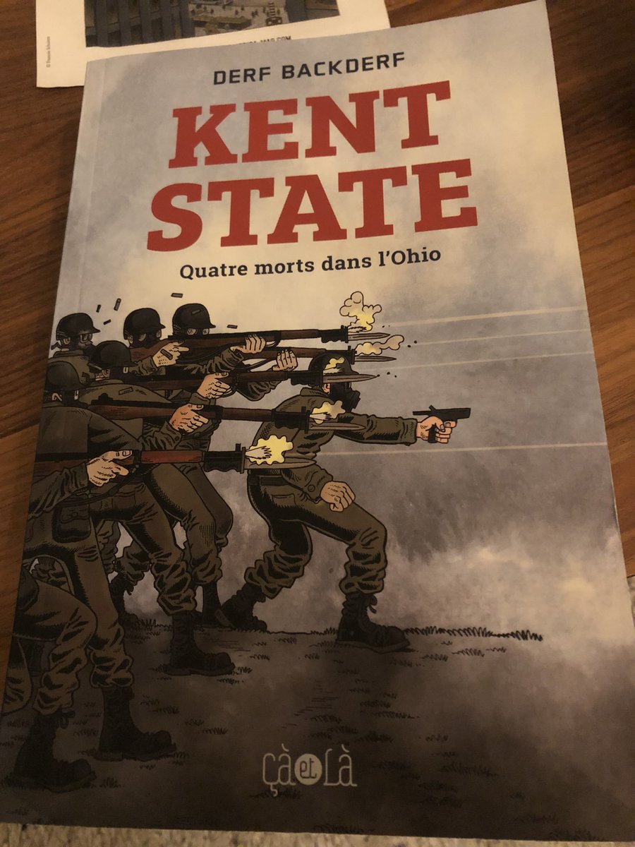 FromJRM's tweet photo. Merci à @SocietyOfficiel  pour m’avoir fait découvrir la fabuleuse BD de @DerfBackderf #kentstate glaçant, effroyable mais nécessaire. Aux @Editionscaetla https://t.co/gZyevSkWsa