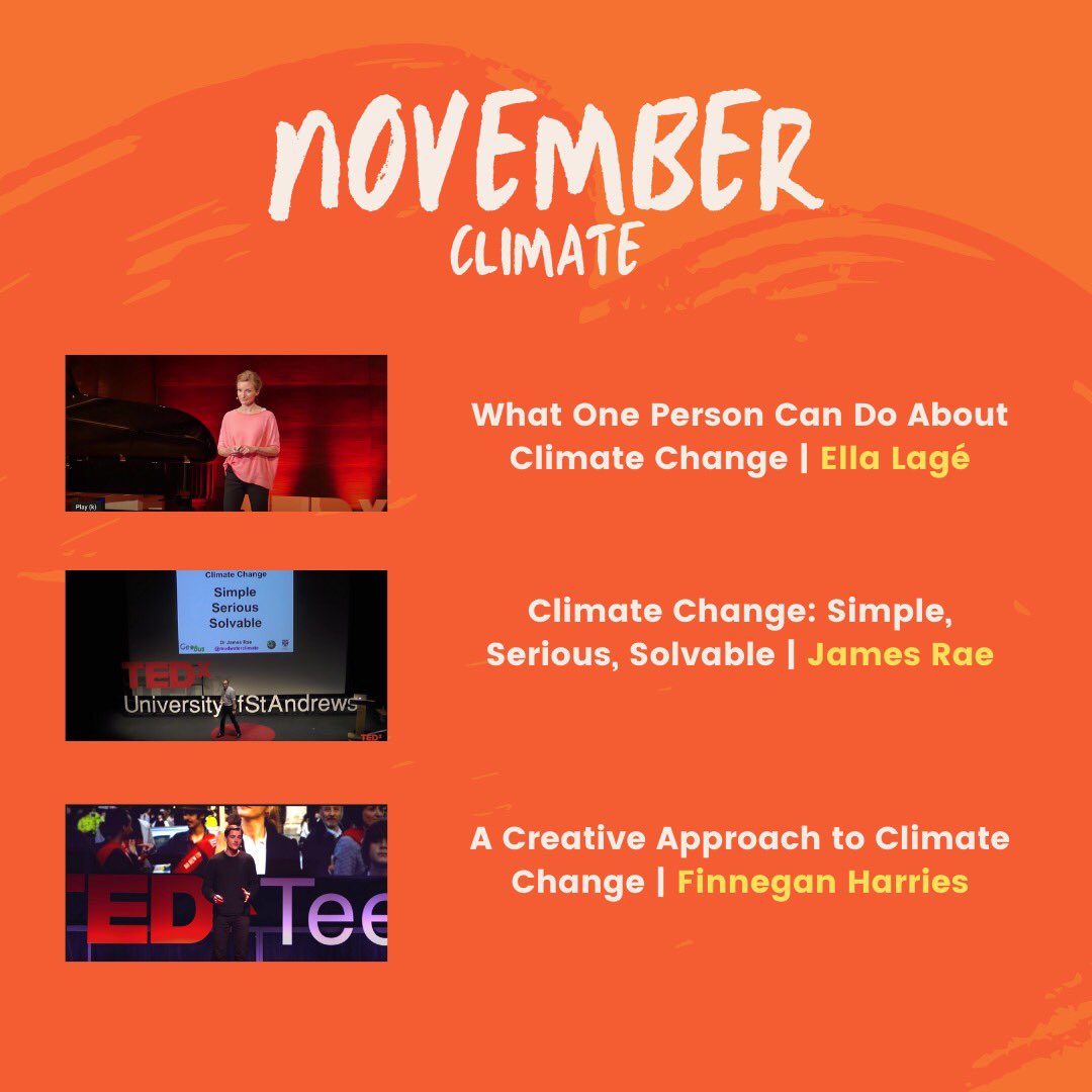 TEDxEmory's tweet photo. This months theme is climate change!  We are highlighting three awesome TED talks on the topic! 

Check them out below! https://t.co/wfG131OxFV