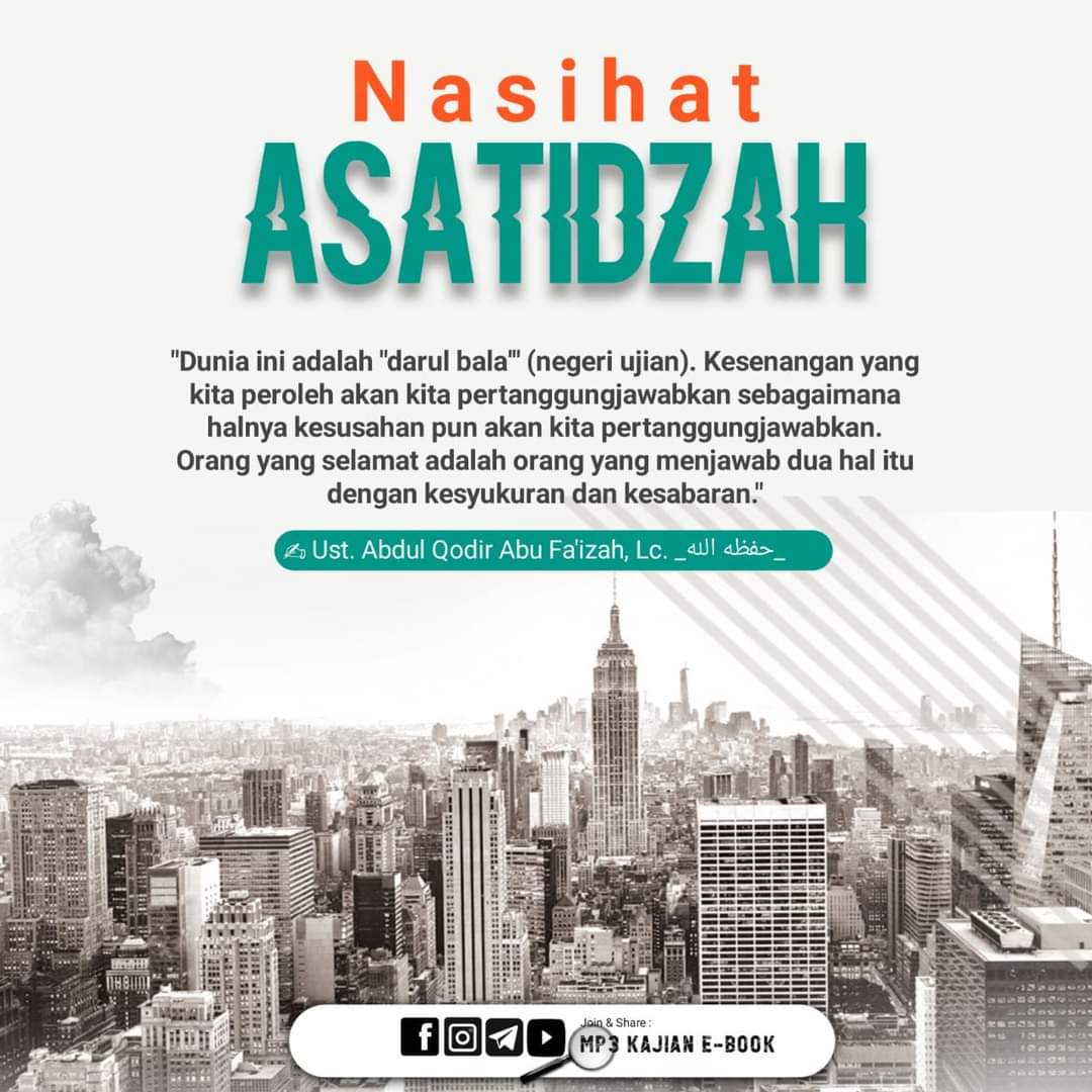 abufaizah03's tweet photo. Dunia adalah Negeri Ujian https://t.co/mMTceT4lfs