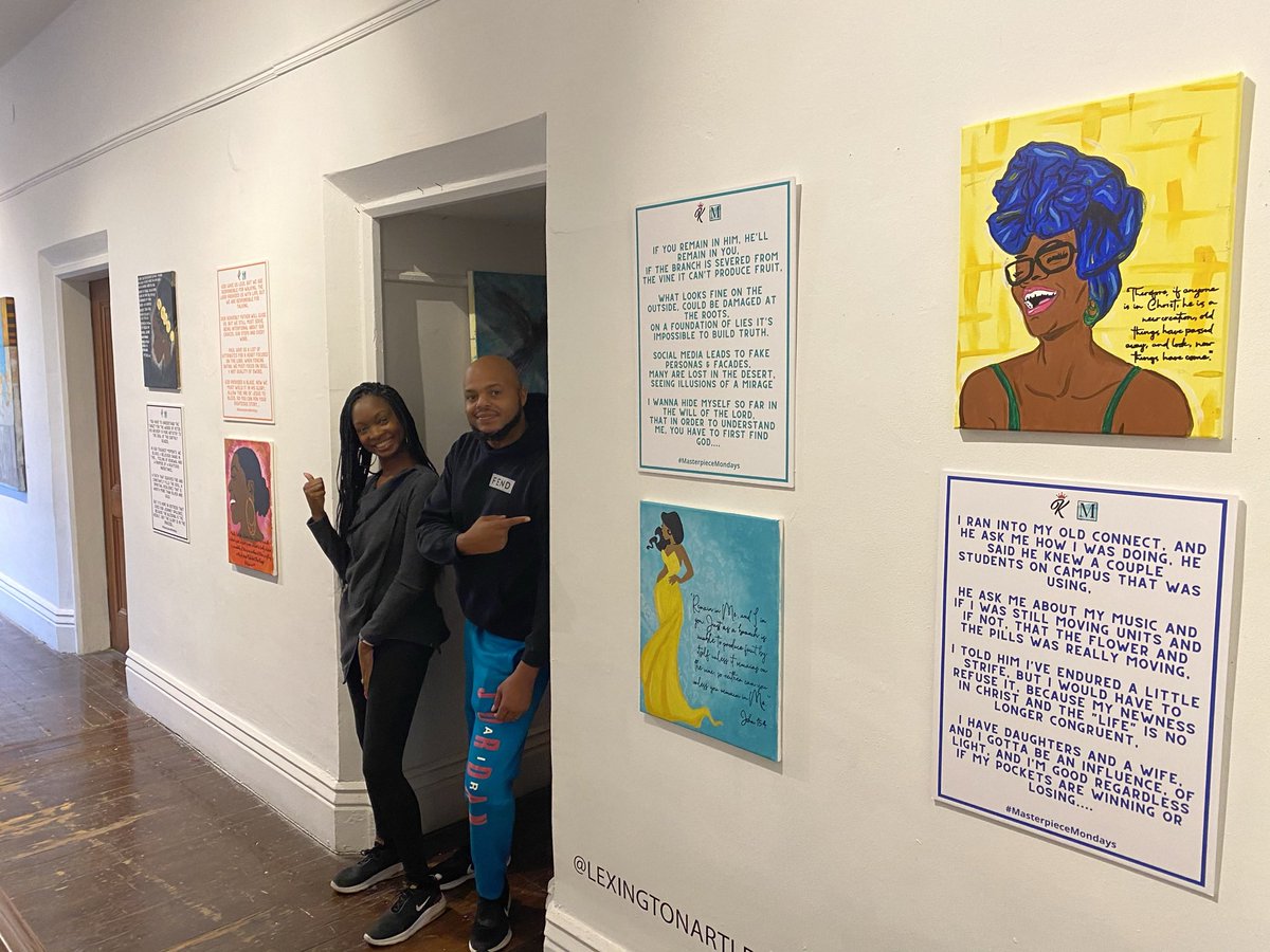 DevineCarama's tweet photo. !! @CSSpaulding85 and I started #MasterpieceMondays this year which is an expressive art initiative where we choose a scripture and she illustrates it thru 🎨 &amp; illustrate it thru🖊 ! Well, you can now peep a few installments at LAL’s Members Show after Thanksgiving! https://t.co/Lr7Y713w7S