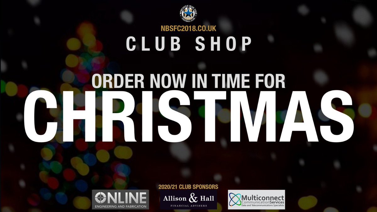 CLUB SHOP | Order before 5pm Friday to guarantee your delivery before Christmas! 

⚽️ Rain Jackets
⚽️ Development Kits
⚽️ Half-Zips
⚽️ Hoodies 
⚽️ Home + Away Shirts
⚽️ Bucket Hats
⚽️ Bobble Hats
⚽️ T-Shirts
⚽️ Polo Tops

🔗 nbsfc2018.co.uk/club-shop

#NBSFC #FeelLikeYouBelong