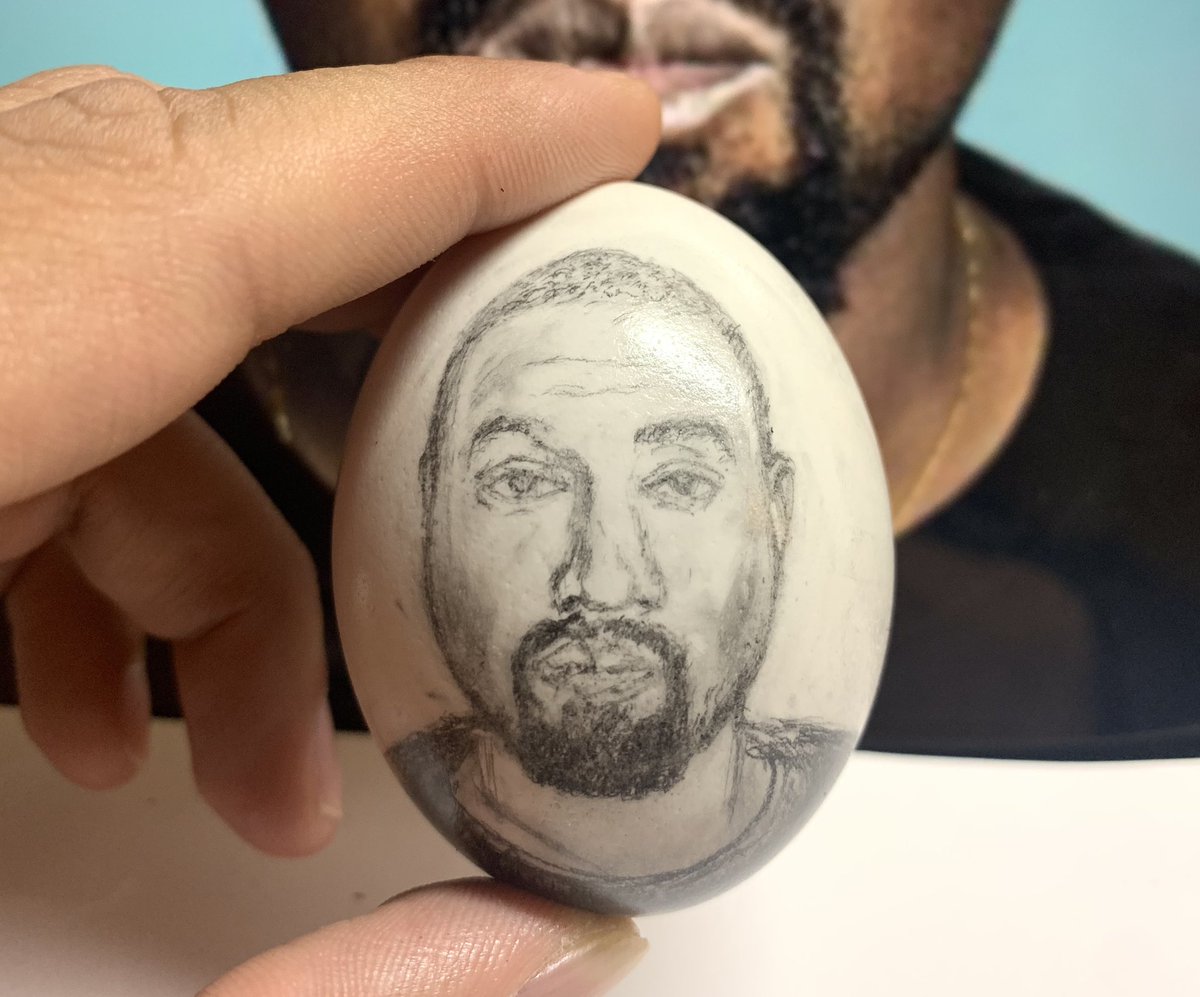 itsfawaad's tweet photo. @KimKardashian Drew Kanye on an egg check it out https://t.co/gFVApPVFIJ