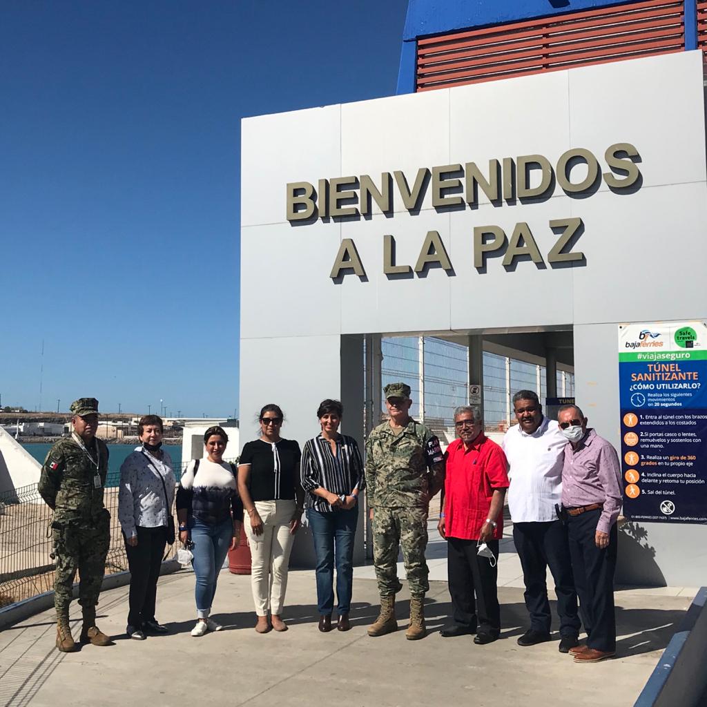 MarinaComision's tweet photo. Como parte de su gira de trabajo, los Diputados miembros de la Comisión de Marina visitaron La Aduana de Puerto Pichilingue. https://t.co/zuE9335nU9