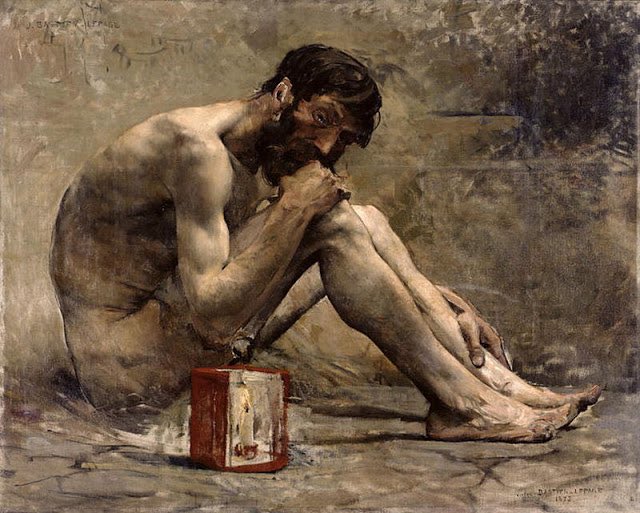 The philosopher Diogenes (c.412-323 BCE) was described by Plato as ‘a Socrates gone mad'. He lived in a barrel & believed man must embrace nature & reject shame. He openly masturbated in public, saying “If only it were so easy to soothe hunger by rubbing an empty belly”.Thread!