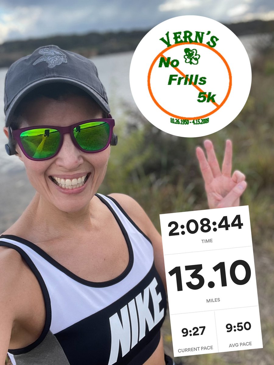 Nothing like running a half marathon as a cold front pushes through! That breeze sure felt good starting at mile 9! <a href="/Gtownrunclub/">Georgetown Running</a> Virtual Vern’s No Frills trifecta complete! 10k Fri, 5k Sat, Half today! 13.1 miles | 2:08:44 | 9:50 pace