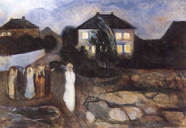 artistmunch's tweet photo. The Storm, 1893 #munch #expressionism https://t.co/2KMC4z0Kik