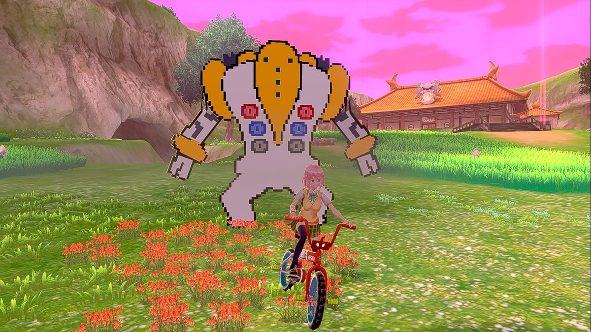 eman_not_ava's tweet photo. He's just standing there...... menacingly!
#Gigaleak #Regigigaleak #PokeModding #PokemonModding Made with #Illustrator &amp; #Blender3D

Shoutout to @ImaginatorDX who made a custom sprite for me to make this model with https://t.co/MhXwCULBrj