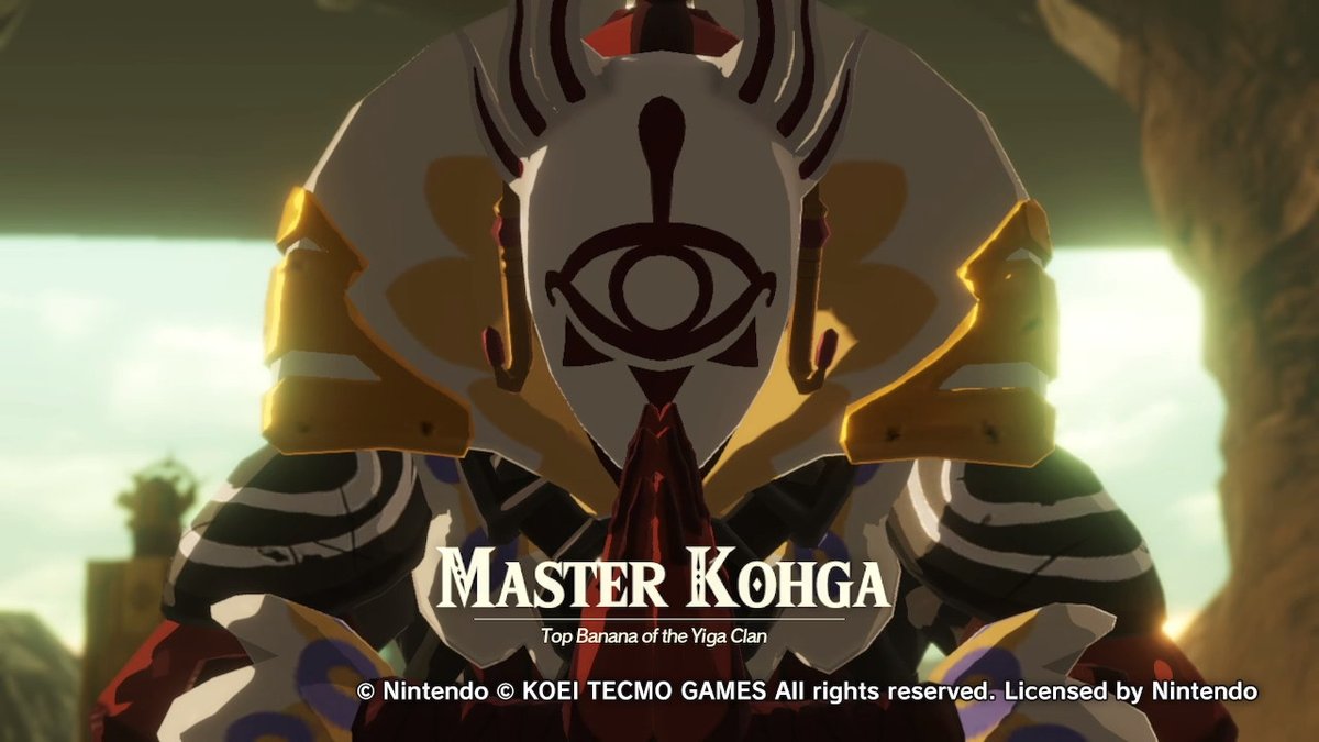 Masters clan. Master KOHGA. Master kogha Zelda. YIGA Clan. Master KOHGA face.