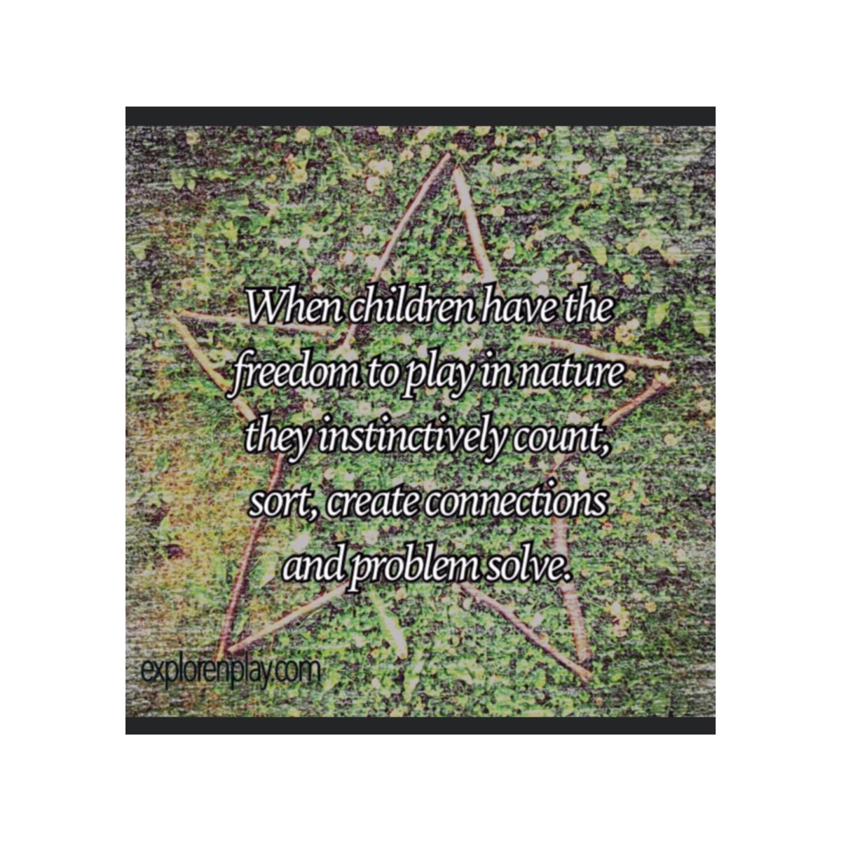 goexplorenplay's tweet photo. When children have the freedom to play in nature, they instinctively count, sort, create connections and problem solve. #natureplay #getoutside #play #learning #earlyyears #EYFS #forestschool #problemsolving #homeschool #nature #outdoorlearning #children #playbasedlearning https://t.co/VkfOCQE2jx