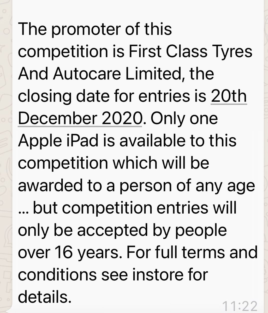mylutterworth's tweet photo. What a great opportunity to nominate someone to receive a Brand New Apple iPad in time for #Christmas thanks to the generosity of one of our local business First Class Tyres &amp; promoter  @CCRmidlands Get nominating ! T&amp;C’s Apply (visit website their website) https://t.co/Y0cyFjSN5V
