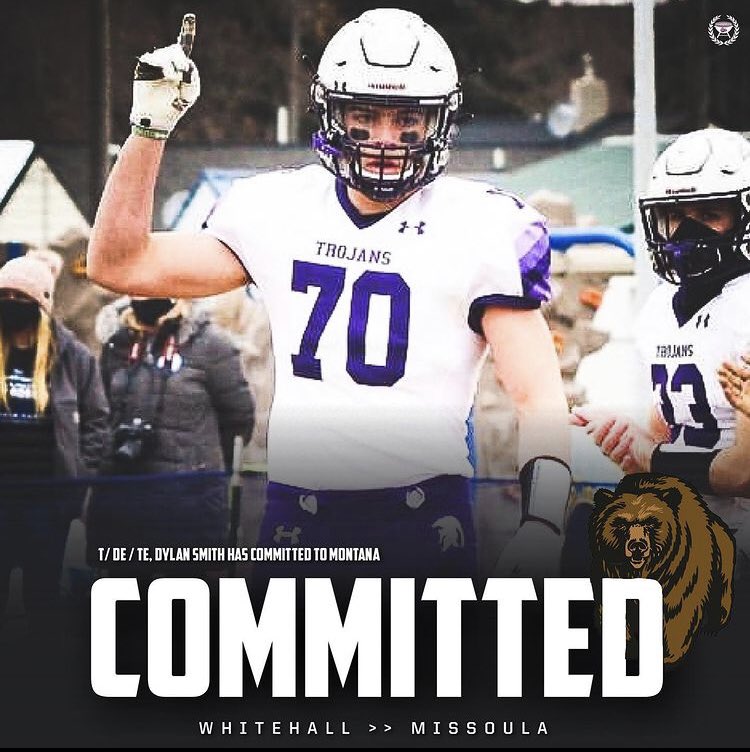 dy1ansm1th's tweet photo. Excited to announce I will be furthering my education and athletic career at the University of Montana! 🐻🏈 https://t.co/ZwjHi7hftC