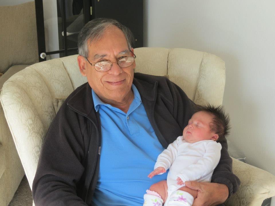 Could you imagine if my Daddy had Twitter, omg, haha.  Either way it’s Mia’s Abuelo birthday, the guy that can fix anything with a butter knife and some tape, if you can get him to smile for a picture it must mean he has one of his granddaughters close...or me.  #daddygirl