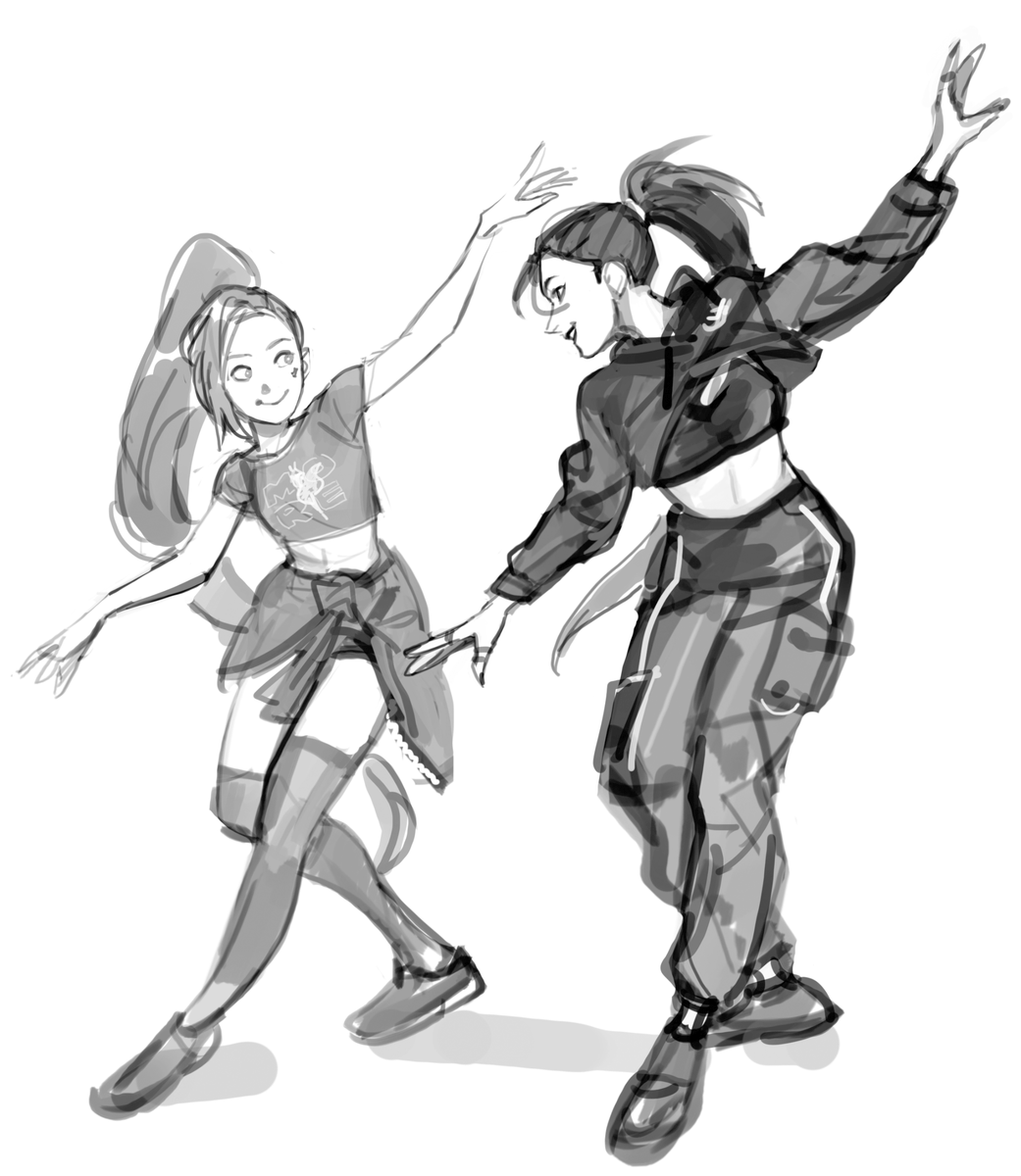 they did a little dance together in the choreo, so very good for them 