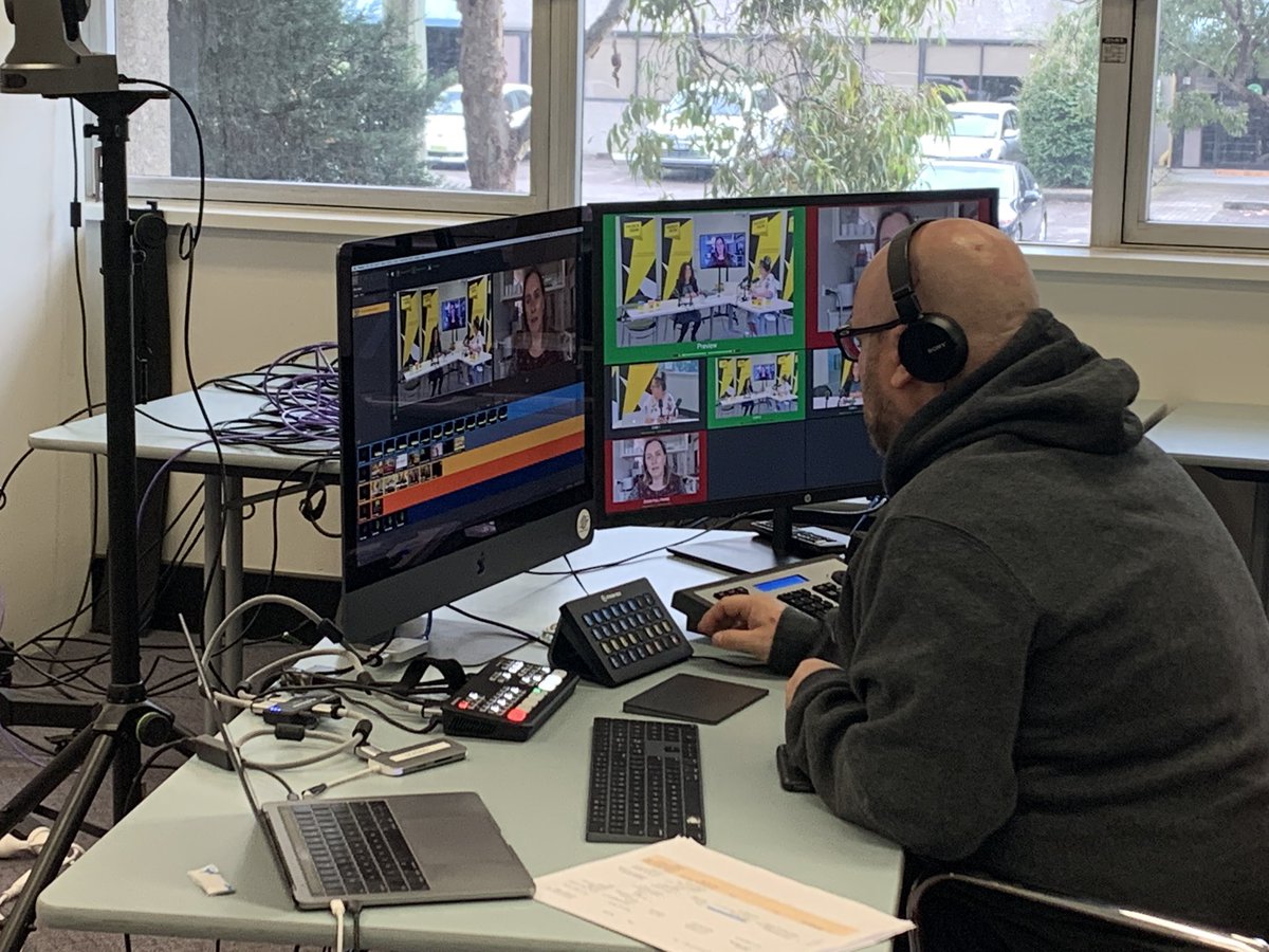 This is Matt from Stream Ready Productions who is running the show for VADEA today- this is new frontier for us and he has been brilliant guiding us through it #visualarts #education #professionallearning