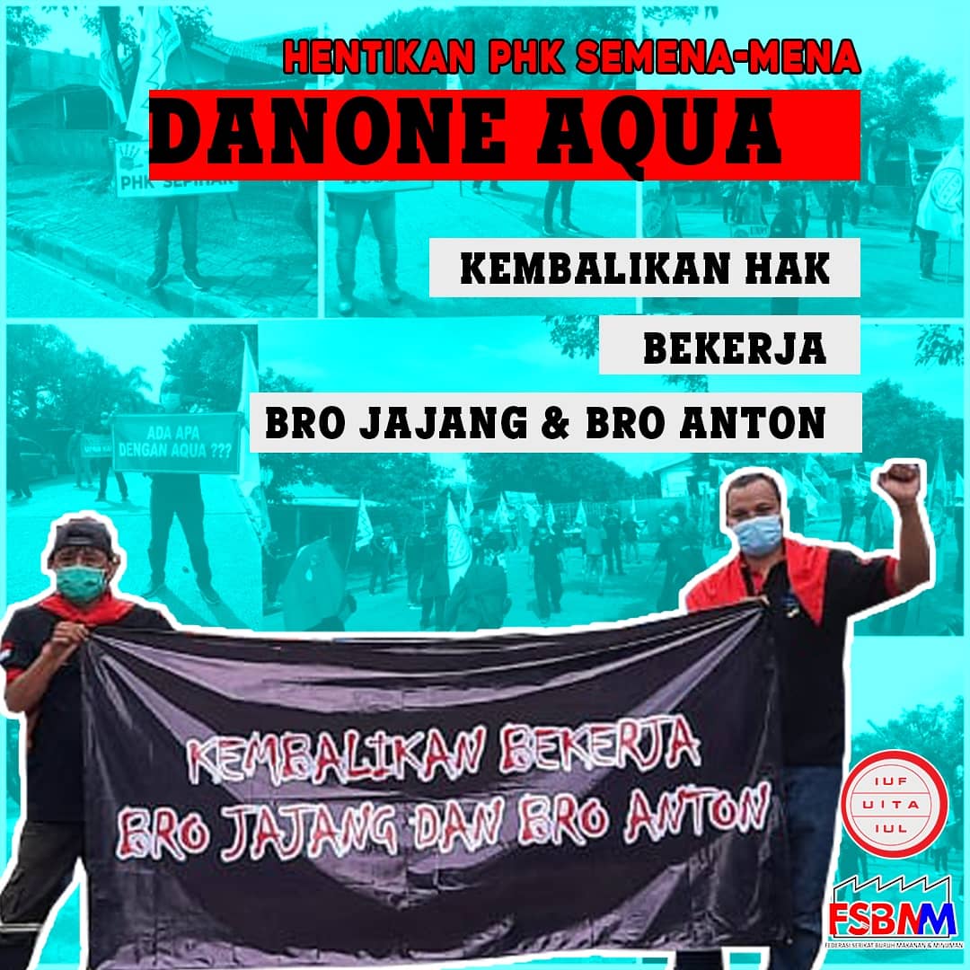 #WeAreJajang
#WeAreAnton
#StopUnionBusting
#danoneaqua