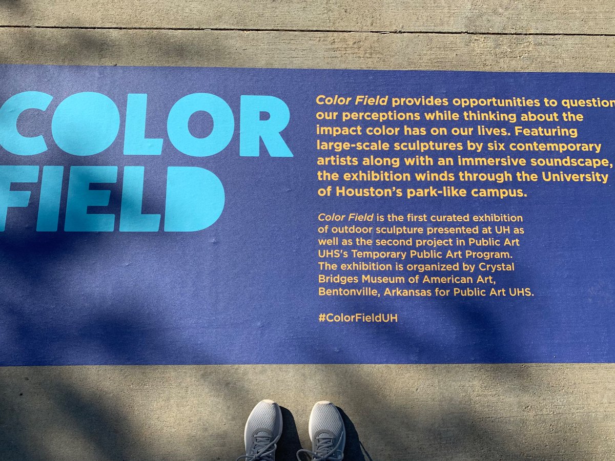 ShearCreativity's tweet photo. In case you missed it on IG, we got to check out #ColorFieldUH this morning. Thanks for the oh-so-bright-and-awesome programming, @publicartUHS. https://t.co/e8etA8f4M2